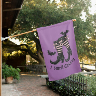 Halloween Witch Shoes House Flag