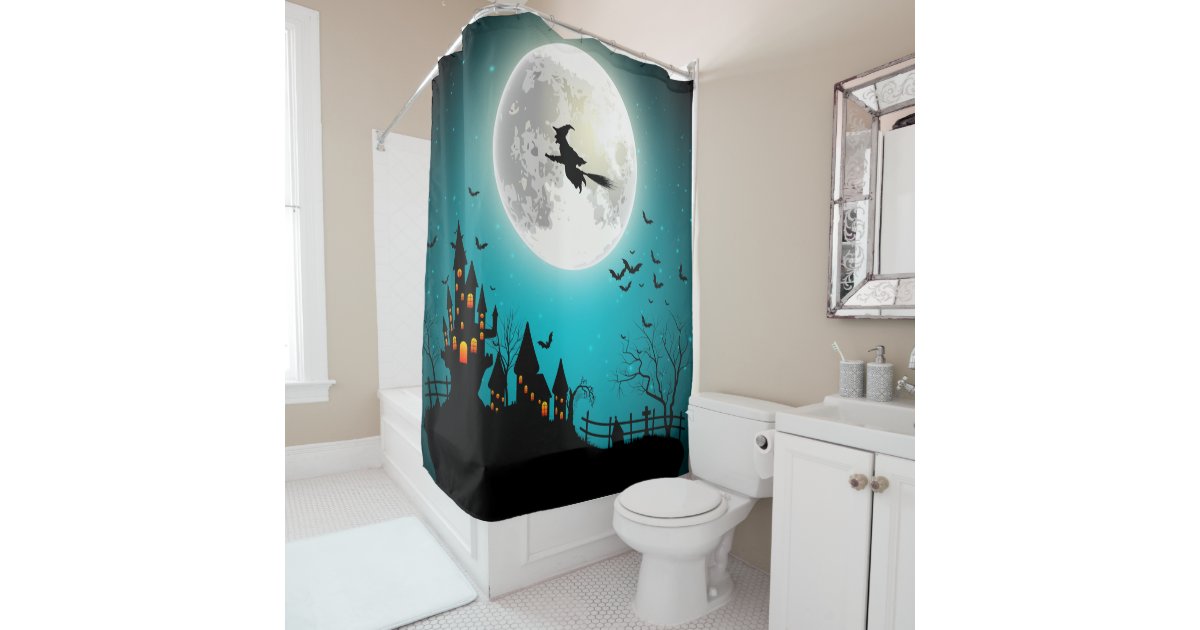 Halloween Witch Shower Curtain | Zazzle