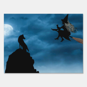Halloween Witch Sign