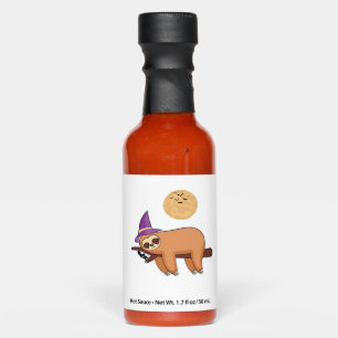 Halloween Witch Sloth Oversized T-Shirt Hot Sauces