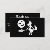 Halloween Witch Small Business Order Thank You Business Card (Front/Back)