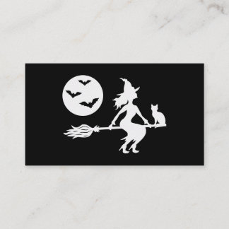 Halloween Witch Small Business Order Thank You Business Card