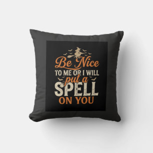 Halloween Witch Spell Graphic_1 Throw Pillow
