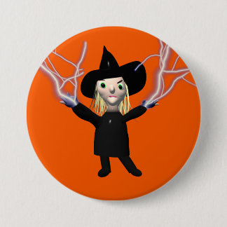 Halloween Witch Spell Pinback Button