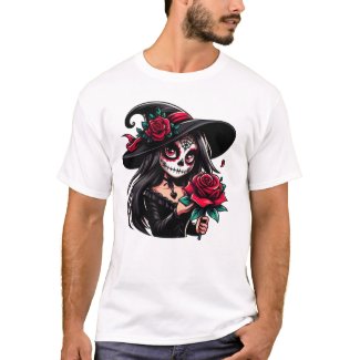 Halloween witch Spooky Retro Girls T-Shirt
