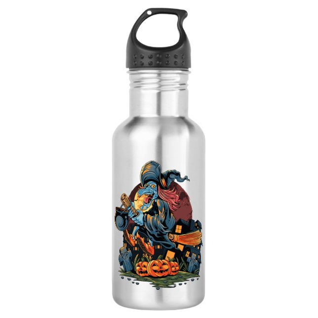 Halloween witch                                stainless steel water bottle (Front)