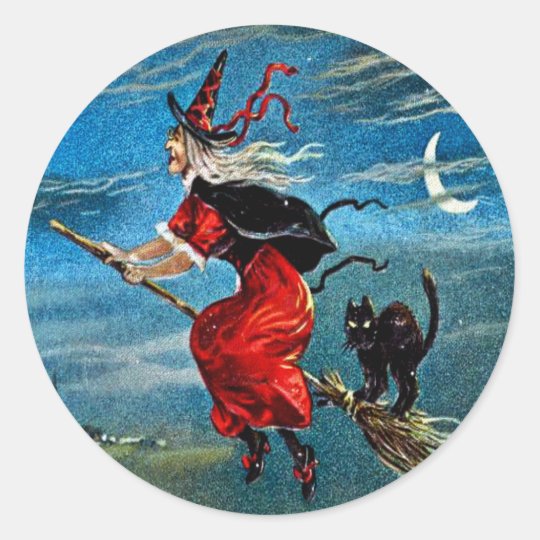 Halloween Witch Sticker 0845