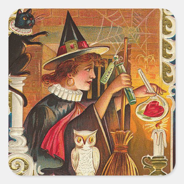 Halloween Witch Stickers - Trick or Treat (Front)