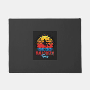 Halloween Witch Sunset Vector Doormat