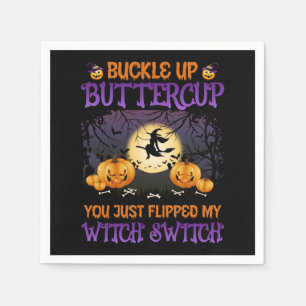 Halloween Witch Switch Buckle Up Buttercup Napkins