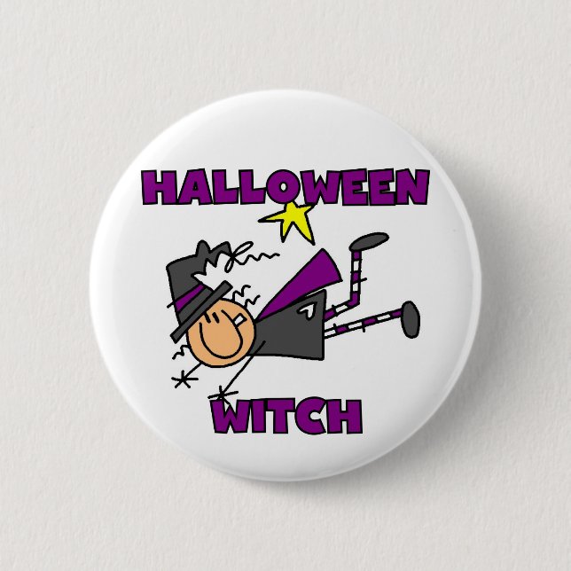 Halloween Witch T-shirts and Gifts Pinback Button (Front)