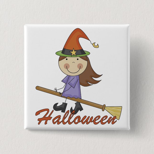 Halloween Witch T-shirts and Gifts Pinback Button (Front)