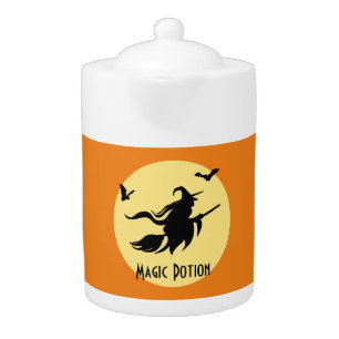 Halloween witch teapot
