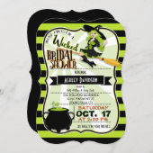 Halloween Witch Theme Bridal Shower Invitation (Front/Back)