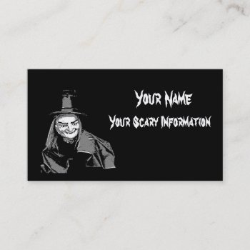 Halloween Witch Themed Business And Calling Card by DigitalDreambuilder at Zazzle