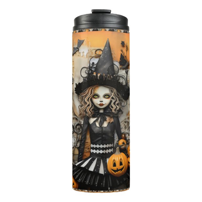 Halloween Witch Thermal Tumbler (Front)