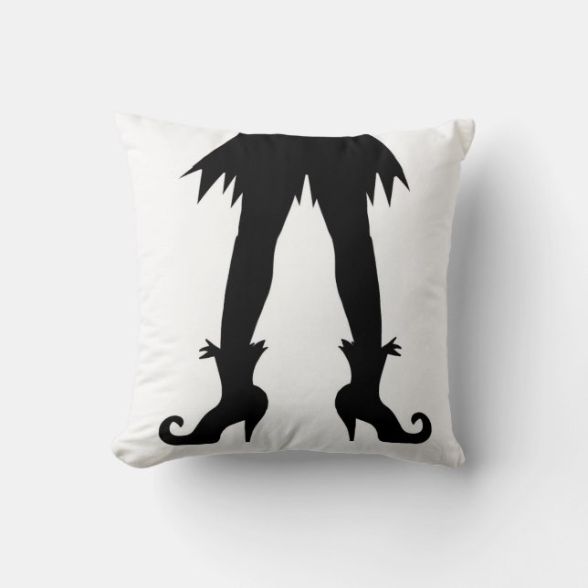Halloween Witch Throw Pillow (Front)