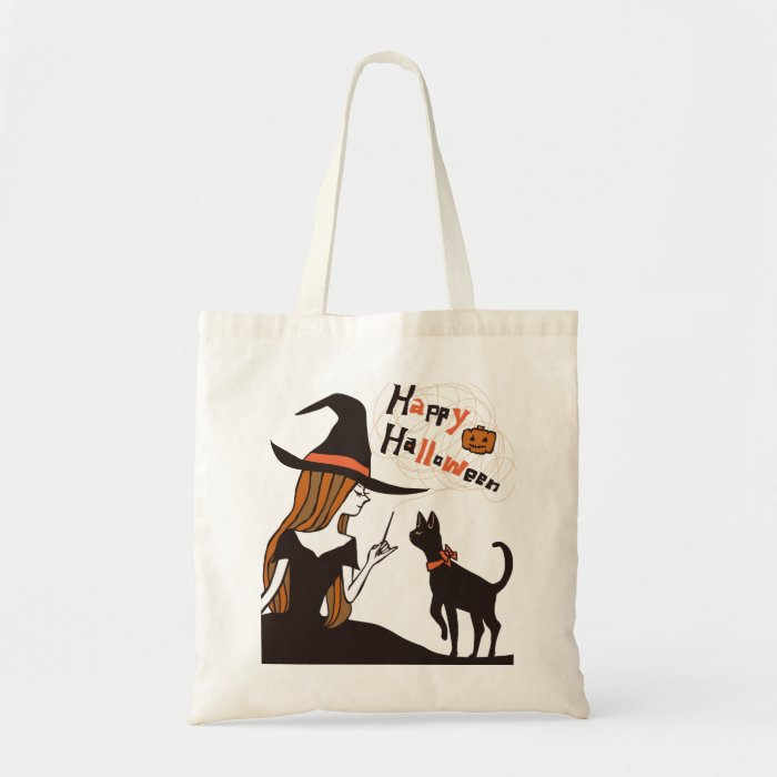 halloween (witch) tote bag Zazzle