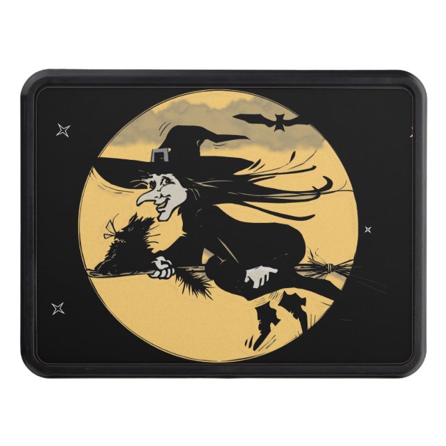 Halloween Witch Trailer Hitch Cover (Front)
