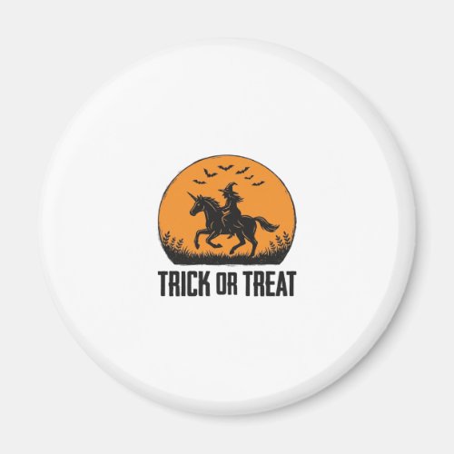 Halloween Witch Trick Or Treat Vintage Moon_1 Magnet