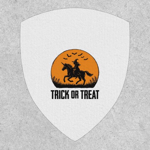 Halloween Witch Trick Or Treat Vintage Moon_1 Patch