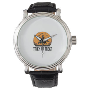 Halloween Witch Trick Or Treat Vintage Moon_1 Watch