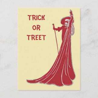 Halloween Witch,Trick or Treet, edit text Postcard