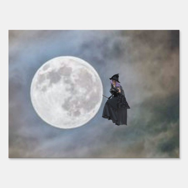 Halloween Witch-turn sign for a Double Take  (Front)