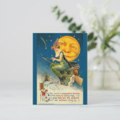 Halloween witch vintage art postcard | Zazzle