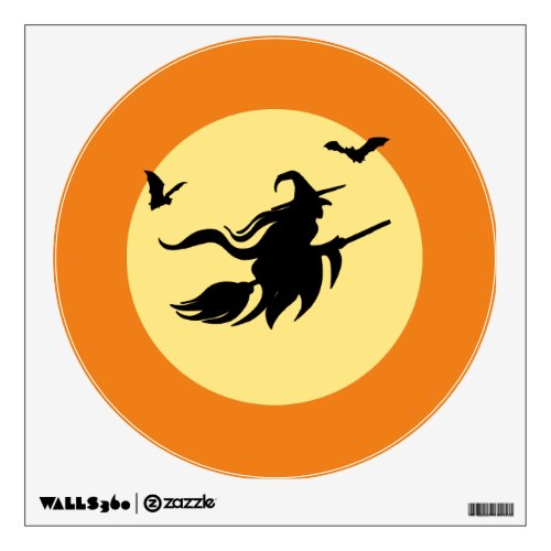 Halloween witch wall decal