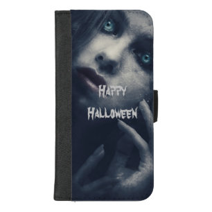 Halloween witch wallet case, gothic phone cover...