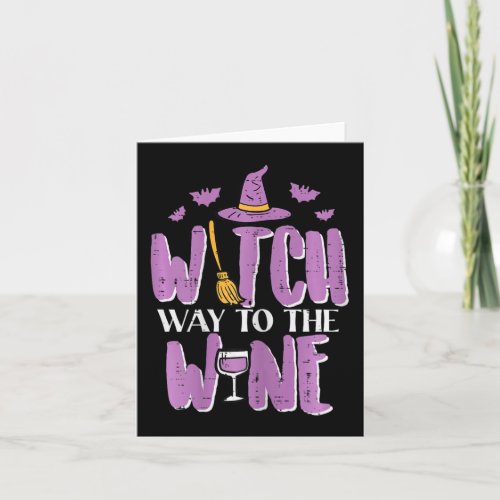 Halloween Witch Way To Funny Pun Costume Party Mom Card