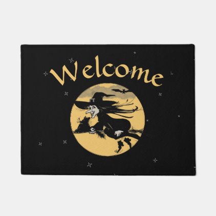 Halloween Witch Welcome Doormat