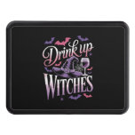Halloween Witch Wine � Drink Up Hitch Cover