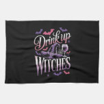 Halloween Witch Wine � Drink Up Kitchen Towel