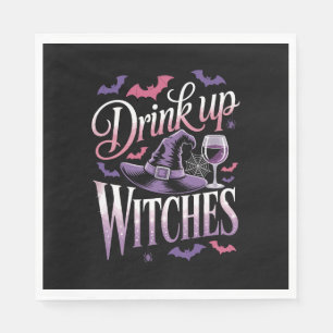 Halloween Witch Wine – Drink Up Napkins