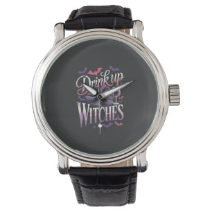 Halloween Witch Wine Drink Up Watch
