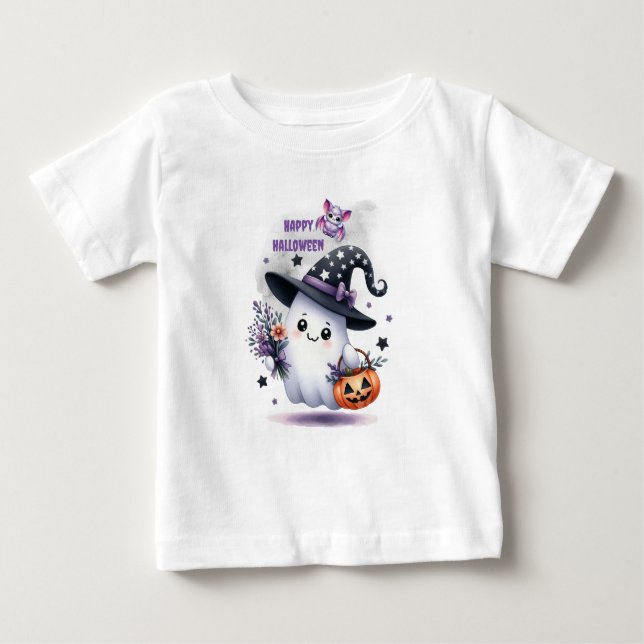 Halloween Witch Witchcraft Wizards Castle Baby T-Shirt (Front)