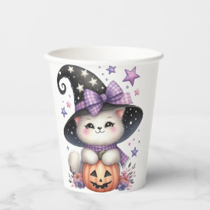 Halloween Witch Witchcraft Wizards Castle Paper Cups