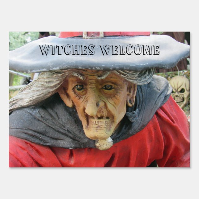 Halloween Witch Yard Sign (Front)