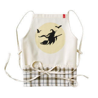 Halloween witch zazzle HEART apron
