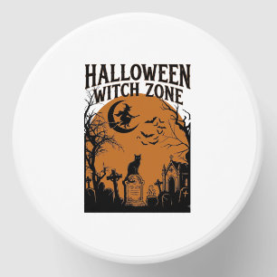Halloween Witch Zone Black Cat Graveyard Bats Moon Mini Candle Favors