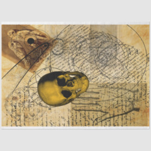 Halloween Witchcraft Alchemy Vintage Ephemera Tissue Paper