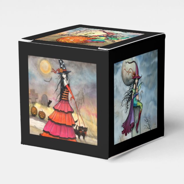 Halloween Witches and Fantasy Art Favor Box (Front Side)