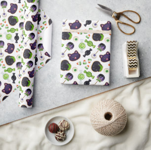 Halloween Witches Brew Cookies Wrapping Paper