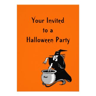 Halloween Witches Brew Party Invitation