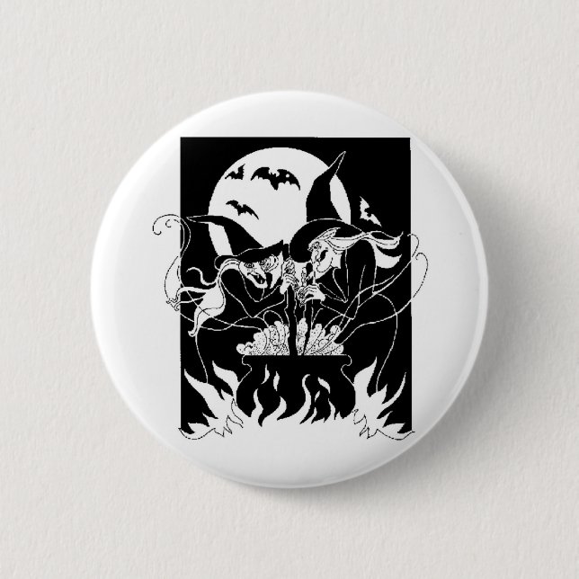 Halloween Witches Button (Front)