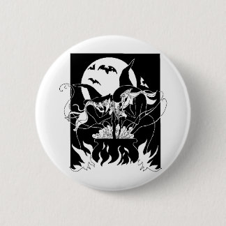 Halloween Witches Button