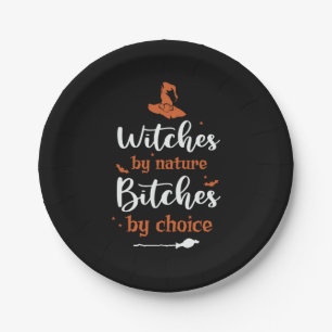 Halloween Witches by Nature Birthday Paper Plates