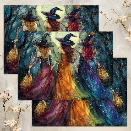 HALLOWEEN WITCHES DECOUPAGE TISSUE PAPER
